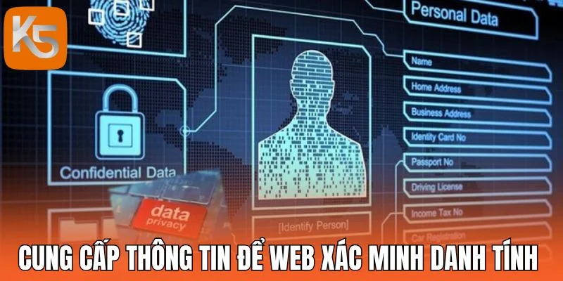 Cung cấp thông tin để web xác minh danh tính 