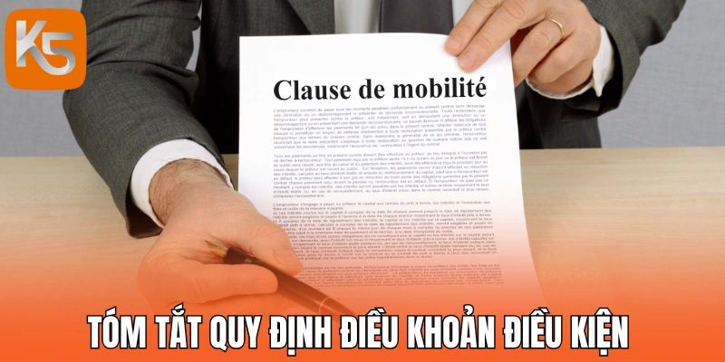 Tóm tắt quy định điều khoản điều kiện 