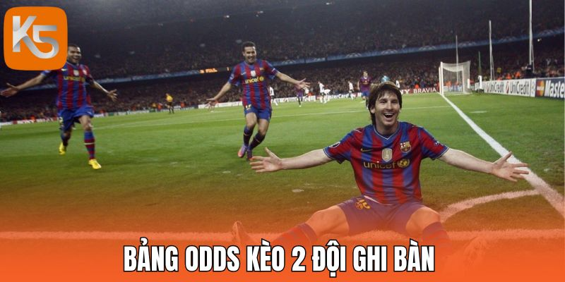 Bảng Odds kèo 2 đội ghi bàn